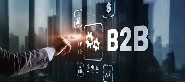B2B Business Technology Marketing Company Commerce concept. Business to Business — Stock fotografie