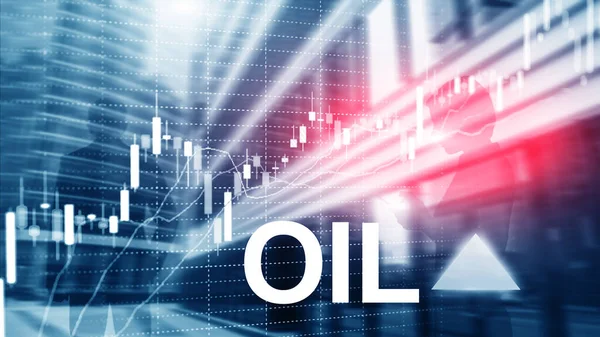 油价呈上升趋势 原油价格股票交易上升 油价上涨 箭头上升 抽象业务背景 — 图库照片