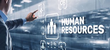 Modern İnsan Kaynakları İş Bulma Konsepti. İş Teknolojisi