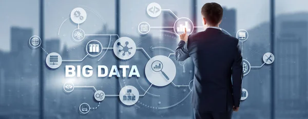 Conceito de Big Data e business intelligence analytics — Fotografia de Stock