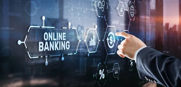 Banca online e pagamentos. Marketing digital — Fotografia de Stock