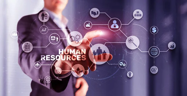 मानव संसाधन नौकरी व्यवसाय अवधारणा किराए पर लेना। व्यापार प्रौद्योगिकी इंटरनेट — स्टॉक फ़ोटो, इमेज