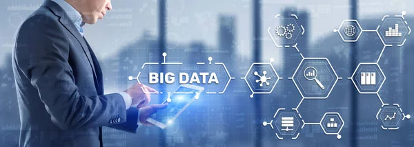 Conceito de Big Data e business intelligence analytics — Fotografia de Stock