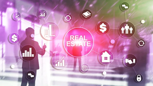 Real Estate Property Insurance Security Concept Abstract Business Background — Stock Photo, Image