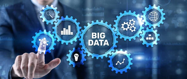 Big data analytics affärsteknologi koncept. Blandade medier — Stockfoto
