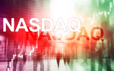 Nasdaq Borsa Finans Konsepti. Piyasa krizi.