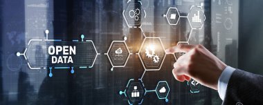 Veri Aç. Erişim Konsepti Modern Teknoloji