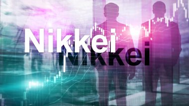 Nikkei 225 hisse ortalaması indeksi. Finansal İş Ekonomisi Konsepti.