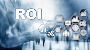 Yatırım Yönetimi Gelirleri Gelirleri Konsepti. Sanal ekran arkaplanı.