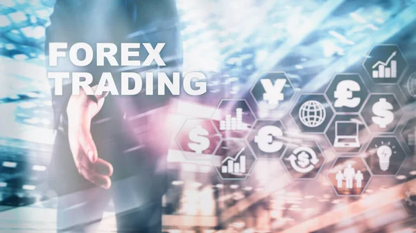 Forex Trading Графическая Концепция Подходящая Финансовых Инвестиций Экономических Тенденций Бизнес — стоковое фото