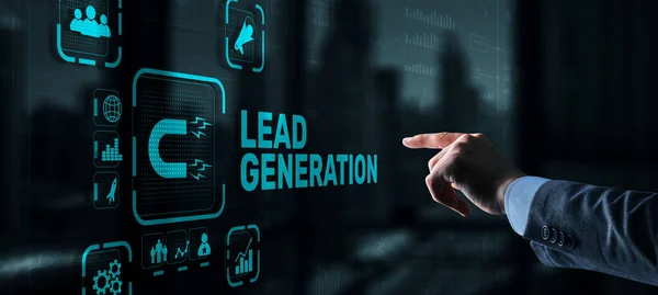 Ledande generation. Hitta och identifiera kunder för dina affärsprodukter eller tjänster — Stockfoto