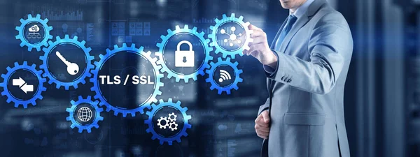 Transportlagers säkerhet. Säker Socket Layer. TLS SSL — Stockfoto