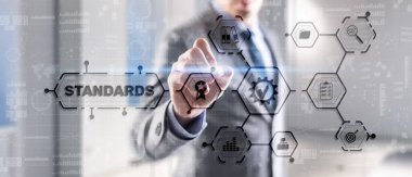 Standart Kalite Kontrol Garantisi İnternet İş Teknolojisi Konsepti Karışık Medya