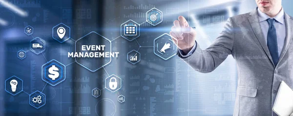 Event management. Erstellung und Entwicklung persönlicher und geschäftlicher Veranstaltungen — Stockfoto