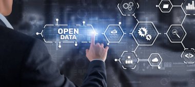 Veri Aç. Erişim Konsepti Modern Teknoloji