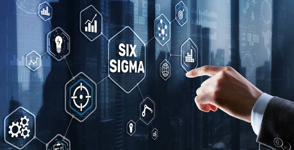 Seis Sigma. Conceito de gestão destinado a melhorar a qualidade do trabalho de uma organização ou de uma unidade separada — Fotografia de Stock