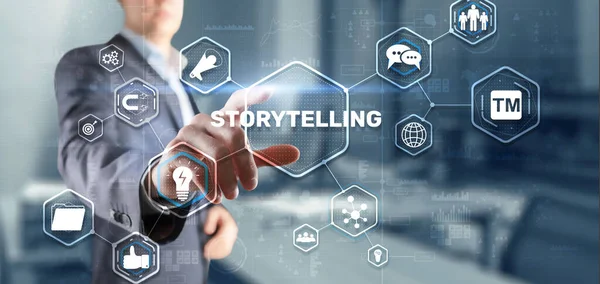 Storytelling. Story Telling Education and literature Business concept. Ability to tell stories