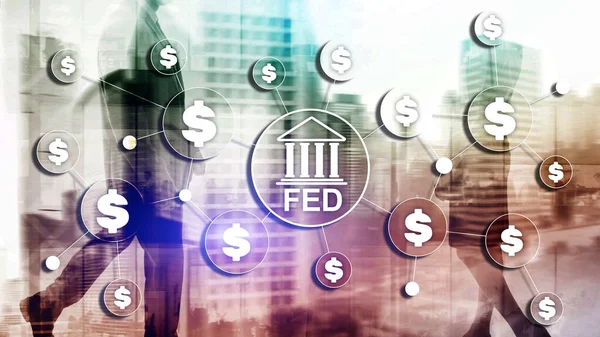 FED federal reserve system usa banking financial system business concept — Stock Photo, Image