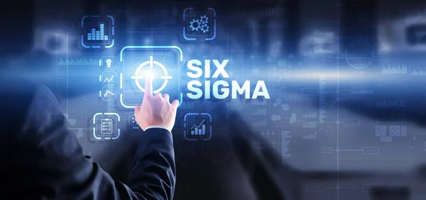 Six Sigma. Management concept aimed at improving the quality of work of an organization or a separate unit — Stock Photo, Image