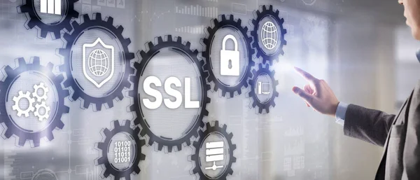 SSL Secure Sockets Layer concept. Cryptographic protocols provide secured communications — Stock Photo, Image