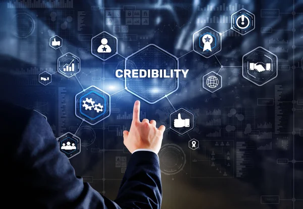 Credibility Improvement Modern Business Solution Concept — Stock Photo, Image