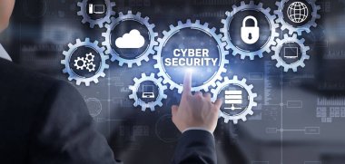 Siber Güvenlik. Veri Koruma Ağı Gizlilik Konsepti.