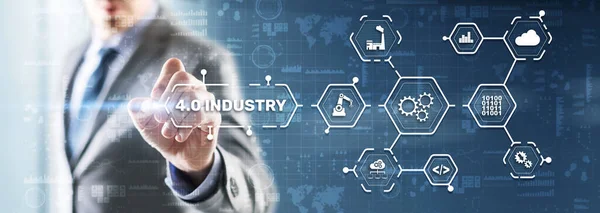 Industry 4.0 - The Fourth Industrial Revolution. Business Technology concept.