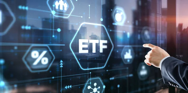 Etf Exchange Traded Fund Investment Finance Concept — Stock Photo, Image