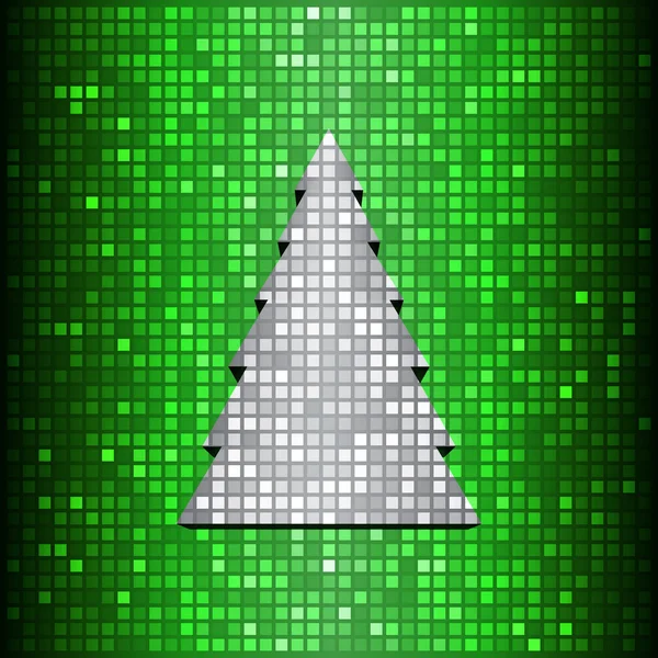 Mozaïek kerstboom — Stockvector