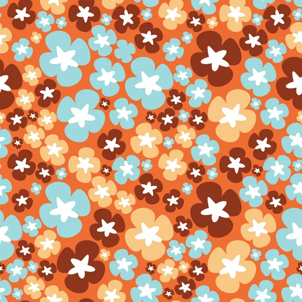 Flowers - seamless pattern — Stock Vector