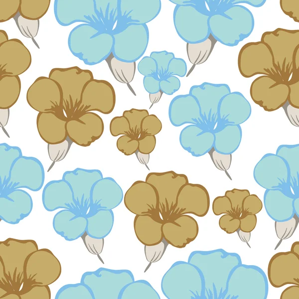 Fleurs - motif sans couture — Image vectorielle