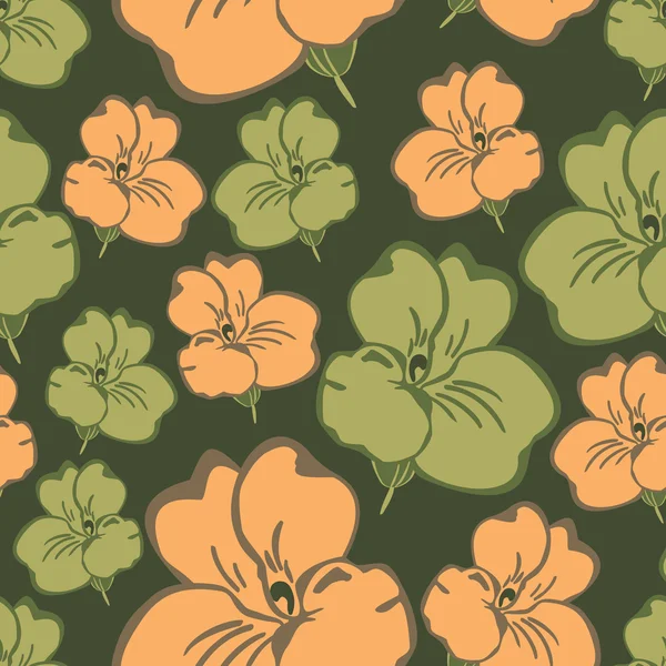 Fleurs - motif sans couture — Image vectorielle