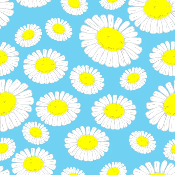 花卉-无缝模式 — 图库矢量图片