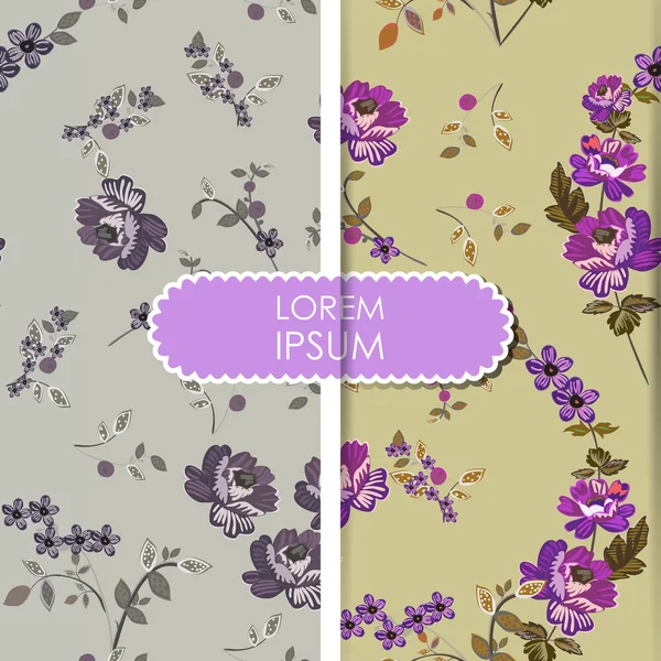 Tarjeta floral — Archivo Imágenes Vectoriales