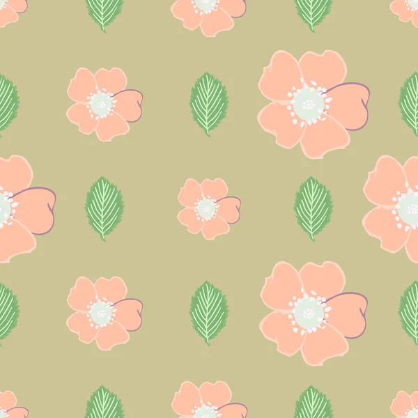 Fleurs - motif sans couture — Image vectorielle