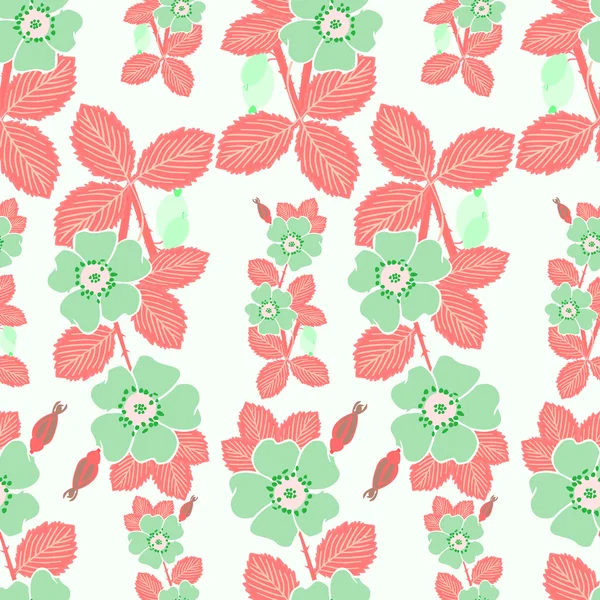 Fleurs - motif sans couture — Image vectorielle