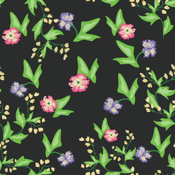 Floral kaart — Stockvector