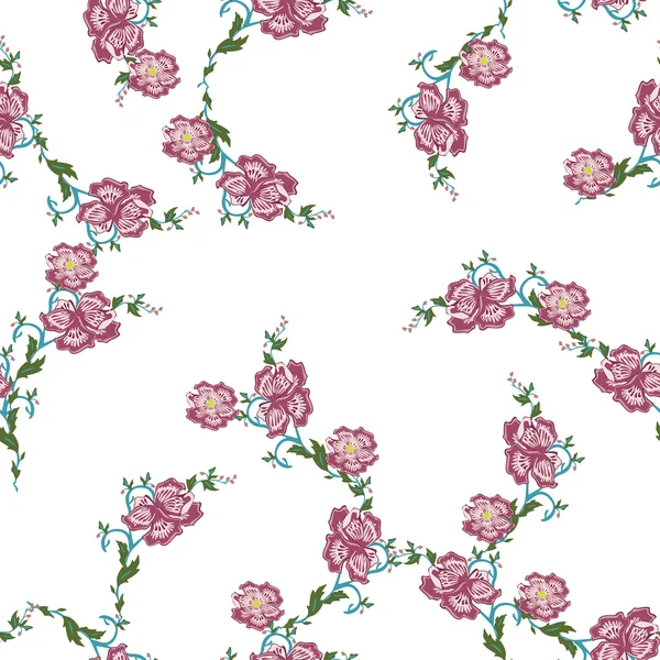 Floral kaart — Stockvector