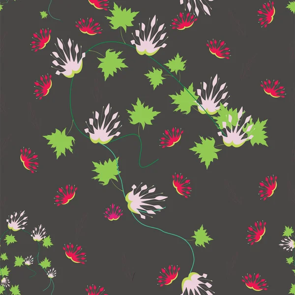 Floral kaart — Stockvector