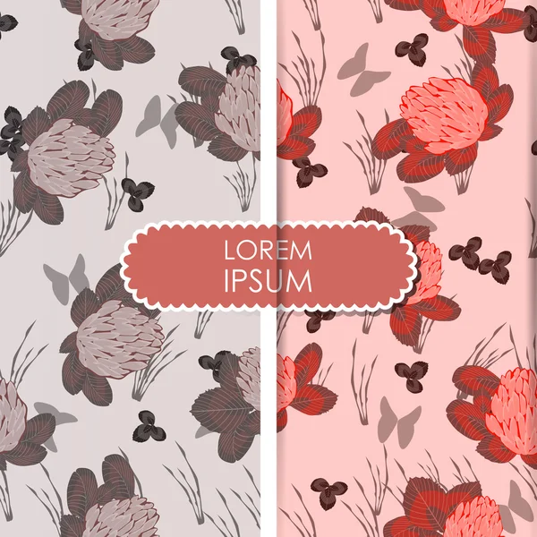 Tarjeta floral — Vector de stock