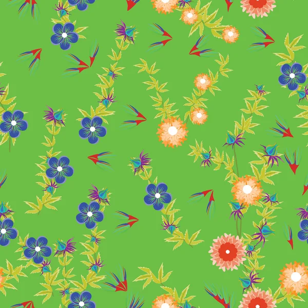 Floral kaart — Stockvector