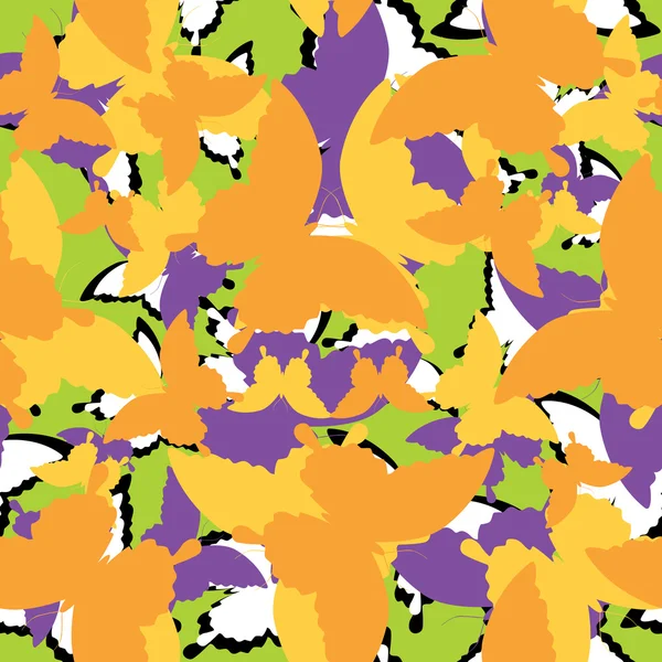 Papillon - motif sans couture — Image vectorielle