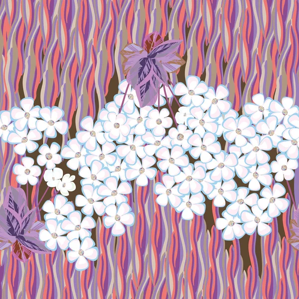 Floral kaart — Stockvector