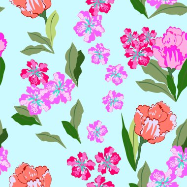 çiçek - Dikişsiz desen