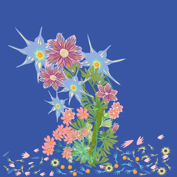 Kukkakortti — vektorikuva