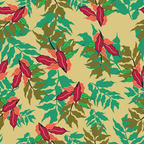 Floral - naadloze patroon — Stockvector