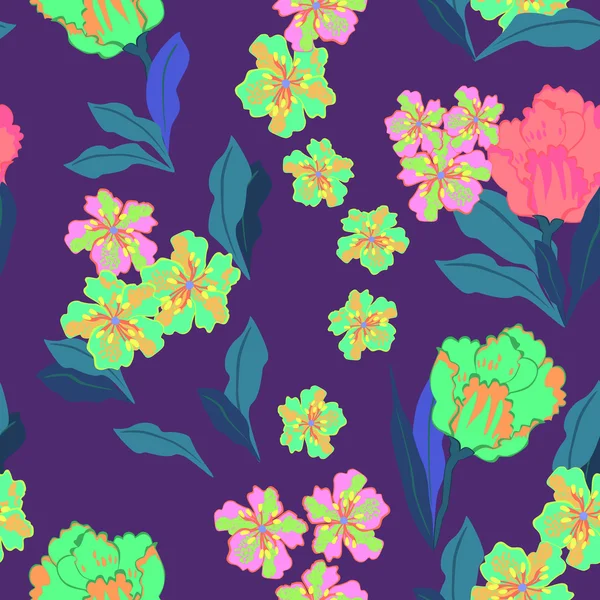 Floral - seamless pattern — Stock Vector