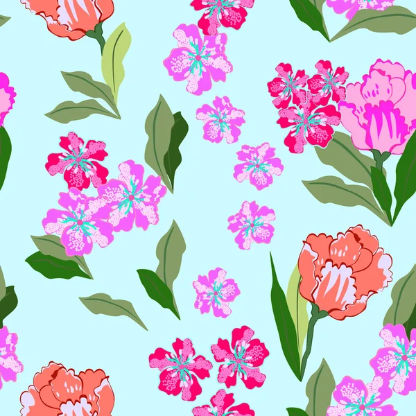 Floral - seamless pattern — Stock Vector