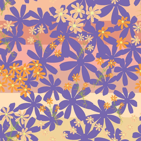 Floral - naadloze patroon — Stockvector