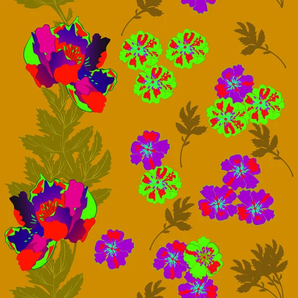 Floral - motif sans couture — Image vectorielle